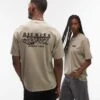 Dickies Service Station Graphic Back Print T-shirt In Tan For Unisex -Dickies Shop 207973430 1 tan